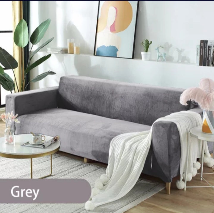 Velvet Sofa Cover - Four Seater – Couch Covers
