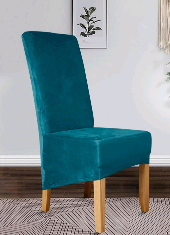 Set of 8 Longer Length Chair Covers - Velvet