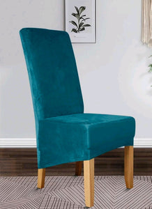 Set of 6 Longer Length Chair Covers - Velvet