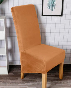 Set of 6 Longer Length Chair Covers - Velvet