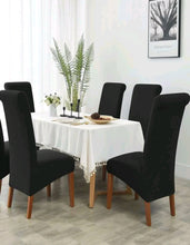 Set of 4 Longer Length Chair Covers - Velvet